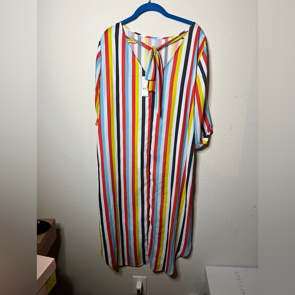 Sweet Pea for NY& Company Multicolored stripes hi-low blouse X-Large - Picture 8 of 13